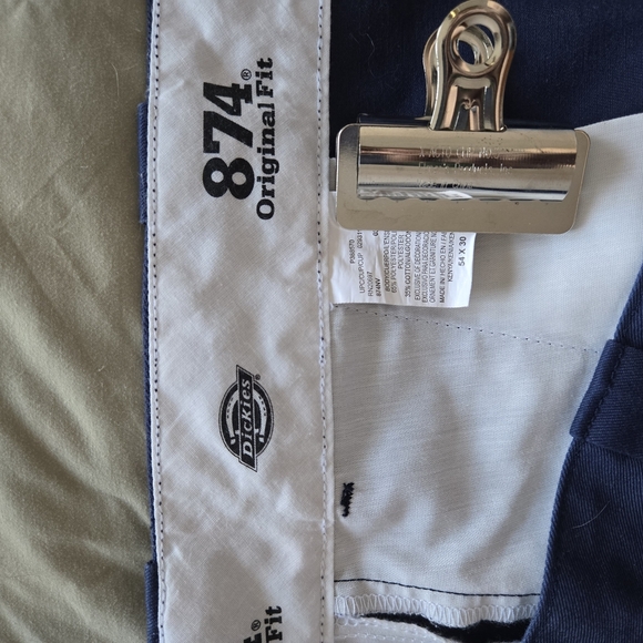 NWOT Men's Dickiez Navy Blue Work Pants - Picture 5 of 5